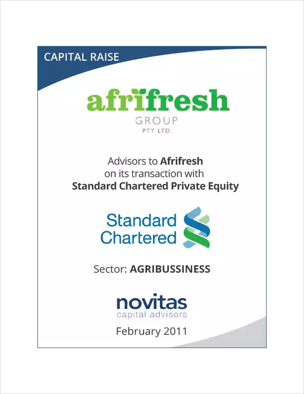 Afrifresh & Standard Chartered Private Equity Novitas